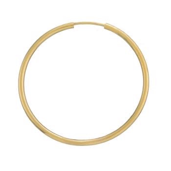 1 Stk.  8 kt rødguld Øre creol, Ø 40 mm x 2,0 mm