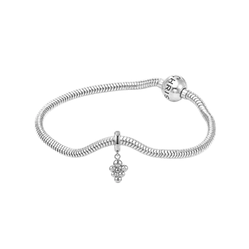 Christina Bubbles charms armbånd 16 -23 cm sølv