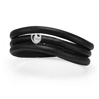 Morsdag 2023 Kampagne 6 mm læderarmbånd med hjertecharm