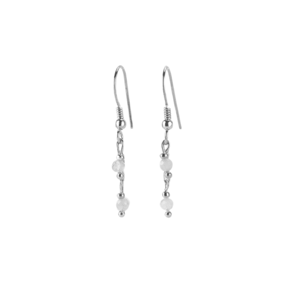 Smukke øreringe med sart rosa/hvid morganit fra Risvig Jewelry