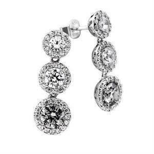 Diamonfire sterling sølv øreringe  med zirkonia
