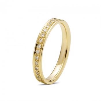 Diwa 14 kt rødguld Diamant alliance ring, fra Nuran