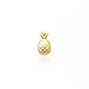 Pineapple, Lille forgyldt sølv ørering med ananas fra danske WiOGA