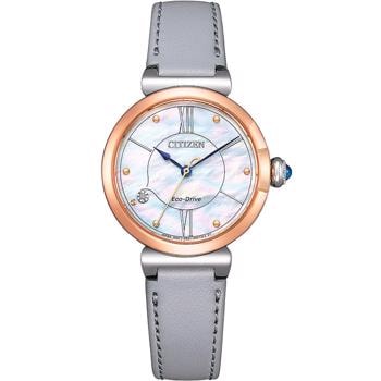Citizen Elegance Ladies Forgyldt stål ECO Drive Quartz Dame ur, model EM1074-15D