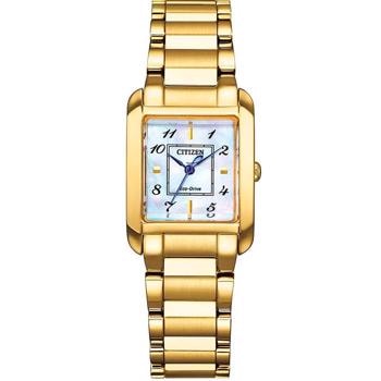 Forgyldt stål ECO Drive Quartz Dame ur fra Citizen