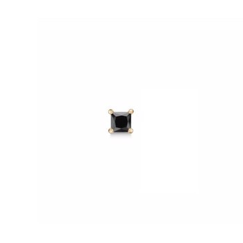 Smuk forgyldt ørestik I 3 mm med 4 grab med syntetisk cubic zirkonia. fra Støvring Design