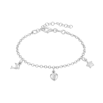 Støvring Design sterling sølv armbånd med små charms
