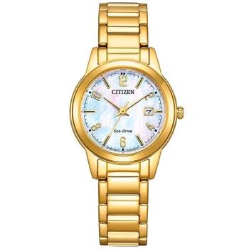 Ecodrive forgyldt dame ur fra Citizen, FE1242-78D