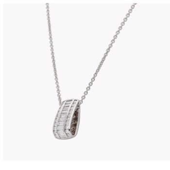 18 kt hvidguld Poesia vedhæng med total 1,72 ct Top Wesselton SI & VS