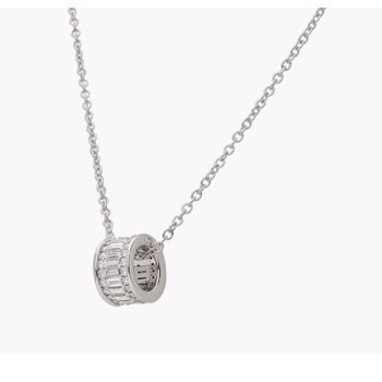 18 kt hvidguld Poesia vedhæng med total 1,67 ct Top Wesselton SI & VS