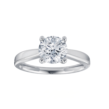 14 kt hvidguld Luxury Solitaire ring med i alt 1,00 ct Labgrown diamant Top Wesselston VS2