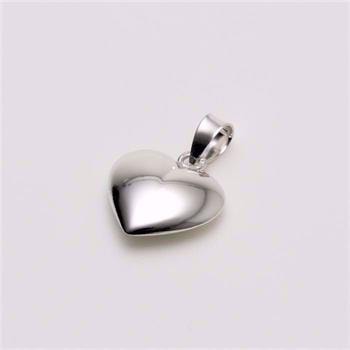 NOA Kids Jewellery sølv hjertevedhæng til børn
