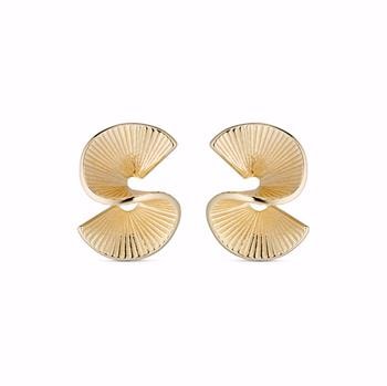 Guld & Sølv Design Sophia forgyldte ørestikker i sterling sølv