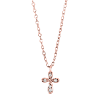 Model 245167-4, rosa forgyldt sterling sølv hos Guldsmykket.dk
