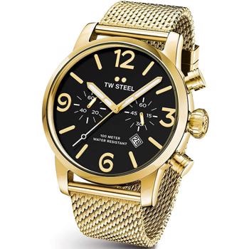 TW Steel 48 mm Sort Miyota Herre ur, model MB24
