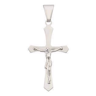Kors med Jesus, sølv, Mellem-17 x 26 mm