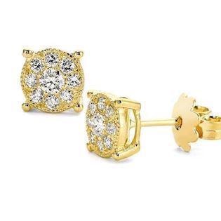 Coronet 14 karat guld ørestikker med 2 x 0,11 carat brillant