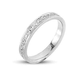 14 karat hvidgulds garderring fra Nuran med 0,17 carat diamant