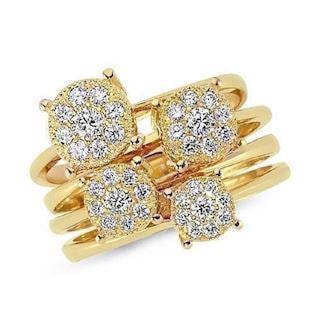 14 karat guld ring fra Nuran med 0,11 carat diamant