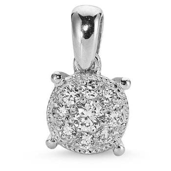 Elegant diamant vedhæng - Coronet by Nuran i  14 karat guld