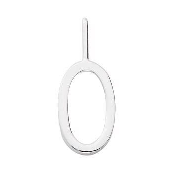 O - Smukke Arne Jacobsen bogstav vedhæng i sølv, 10 mm
