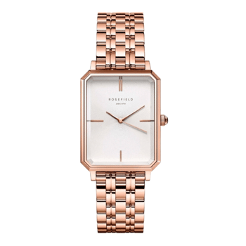 Rosefield The Octagon Collection rosa forgyldt stål Miyota quartz dame smykkeur