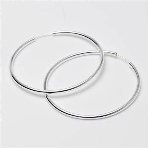 Sølv creol øreringe Ø 60 mm og 2,5 mm bredde, model 2803415