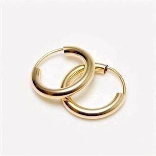 Creol ørering i 8 karat guld, 2,0 mm tyk og 15 mm i diameter