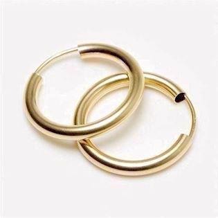 Creol ørering i 8 karat guld på 20 mm og 2 mm bredde