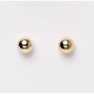 8 kt kugle ørestikker, 4 mm kugle