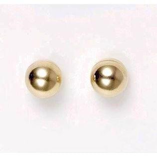 8 kt kugle ørestikker, 6 mm kugle
