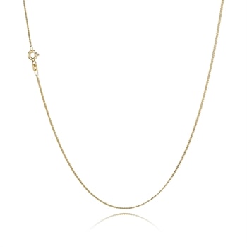 14 kt Panser Facet halskæde, 36 cm og 1,1 mm