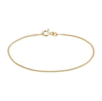 14 kt Panser Facet armbånd, 18½ cm og 1,3 mm (Tråd 0,45)