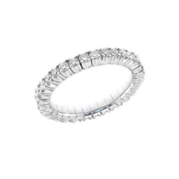 18 kt hvidgulds Flex Alliance ring med 0,05 ct Wesselton / VVS