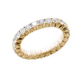 18 kt rødgulds Flex Alliance ring med 0,10 ct Wesselton / VVS