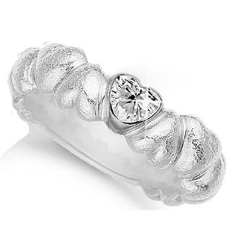 14 karat hvidguld Vielse / forlovelse ring med 0,20 ct Labgrown diamanter