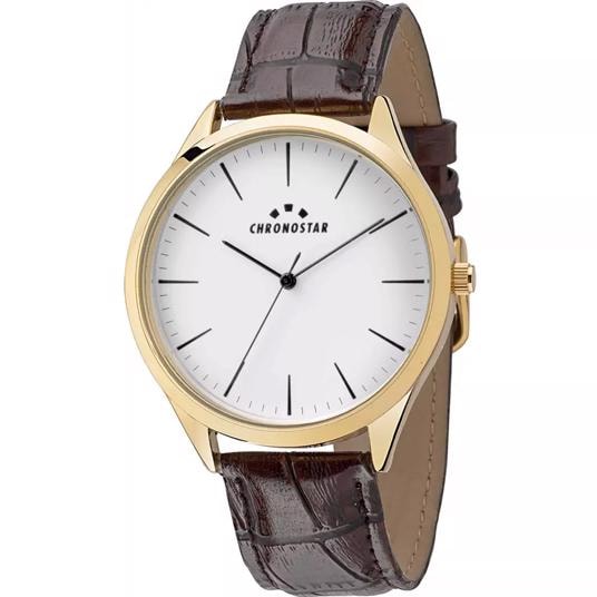 Marshall Forgyldt Ip stål quarts herre ur fra Chronostar, R375124013