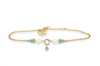 Forgyldt armbånd, peridot - Cordelia
