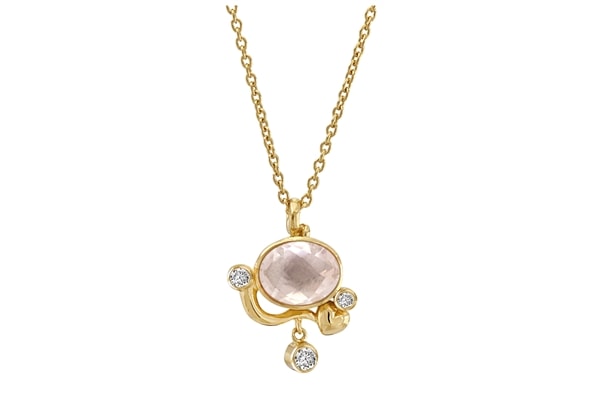 Forgyldt collier-Lovely