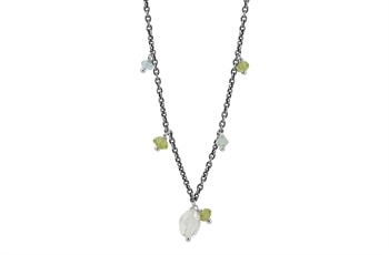 Sølv collier - Tinted Heart