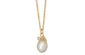 Forgyldt collier - Pleasant Pearl
