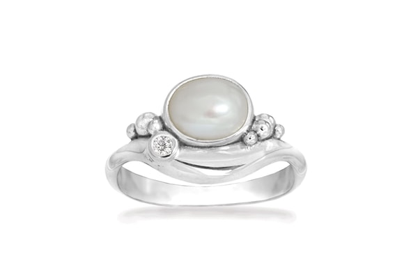 Sølv ring - Pleasant Pearl