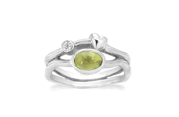 Sølv ring - Rainforest Dew