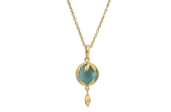 Forgyldt collier - Serenity