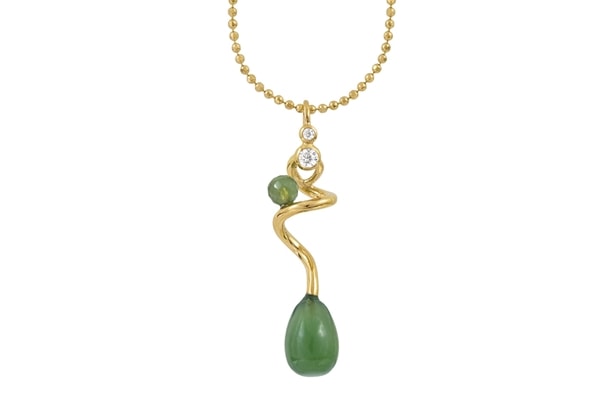 Forgyldt collier  - Savannah