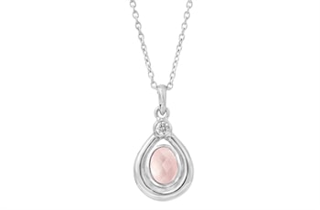 Sølv collier  - Blushing