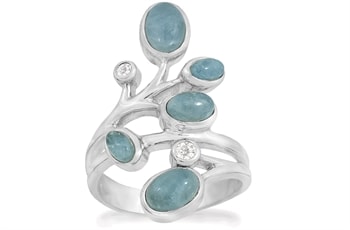 Sølv ring - Azure