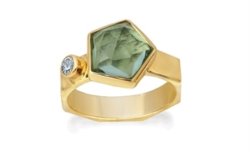 Forgyldt ring - Arletta