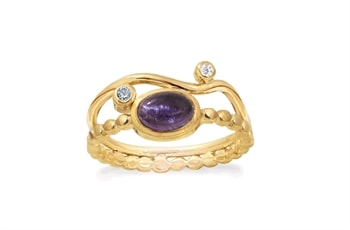 Forgyldt ring - Purple Rain