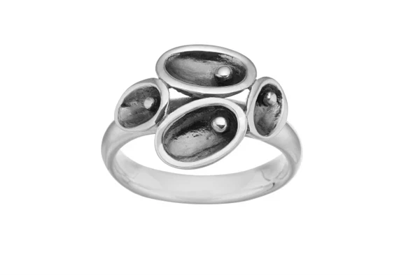 Ring i antikoxideret sølv – Pinpoint